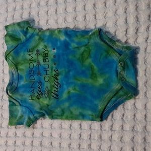 Tie dyed bodysuit, HB, size 0-3 months